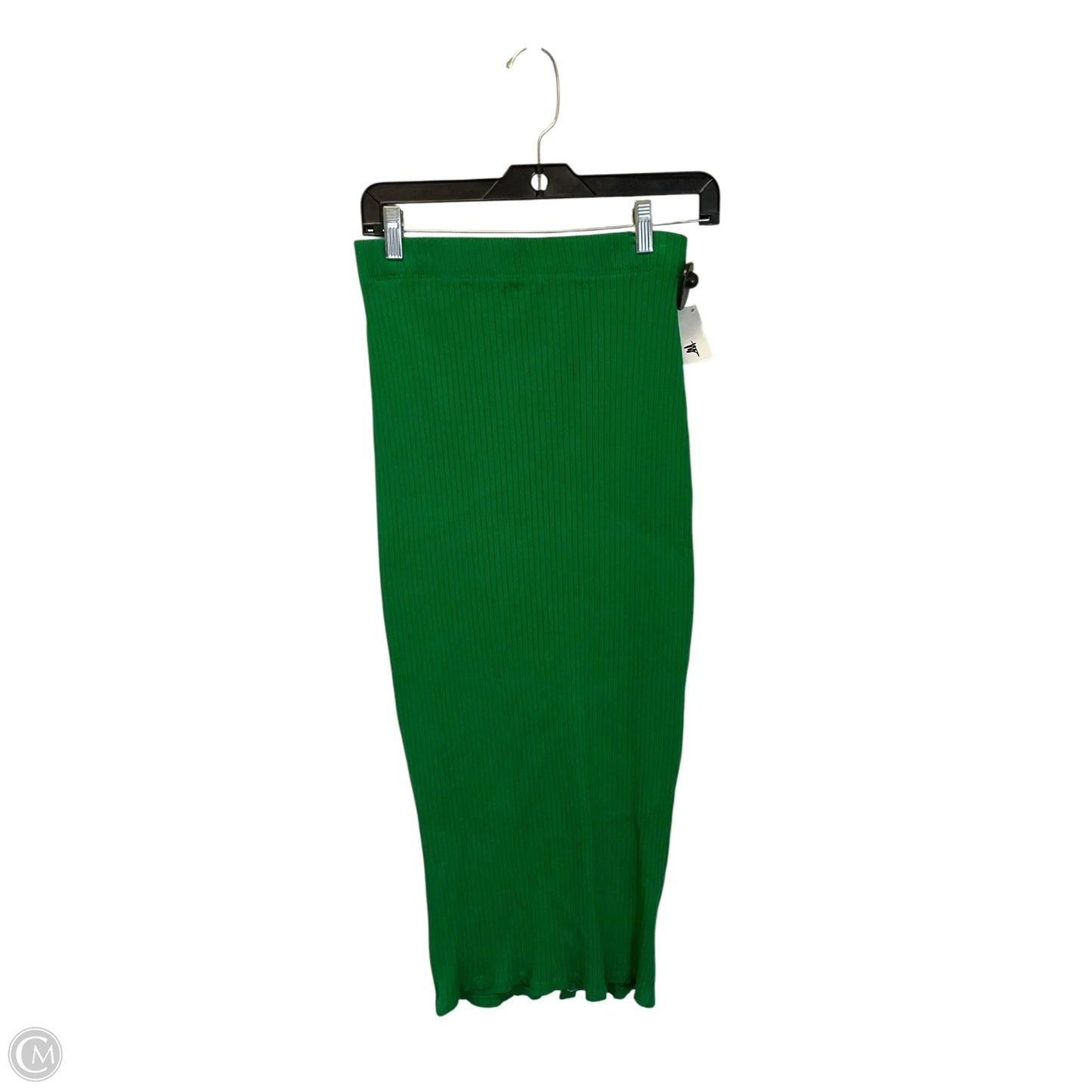 Skirt Maxi By Zara In Green, Size: L