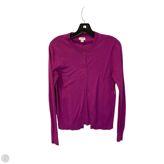 Cardigan By J. Crew In Purple, Size: M