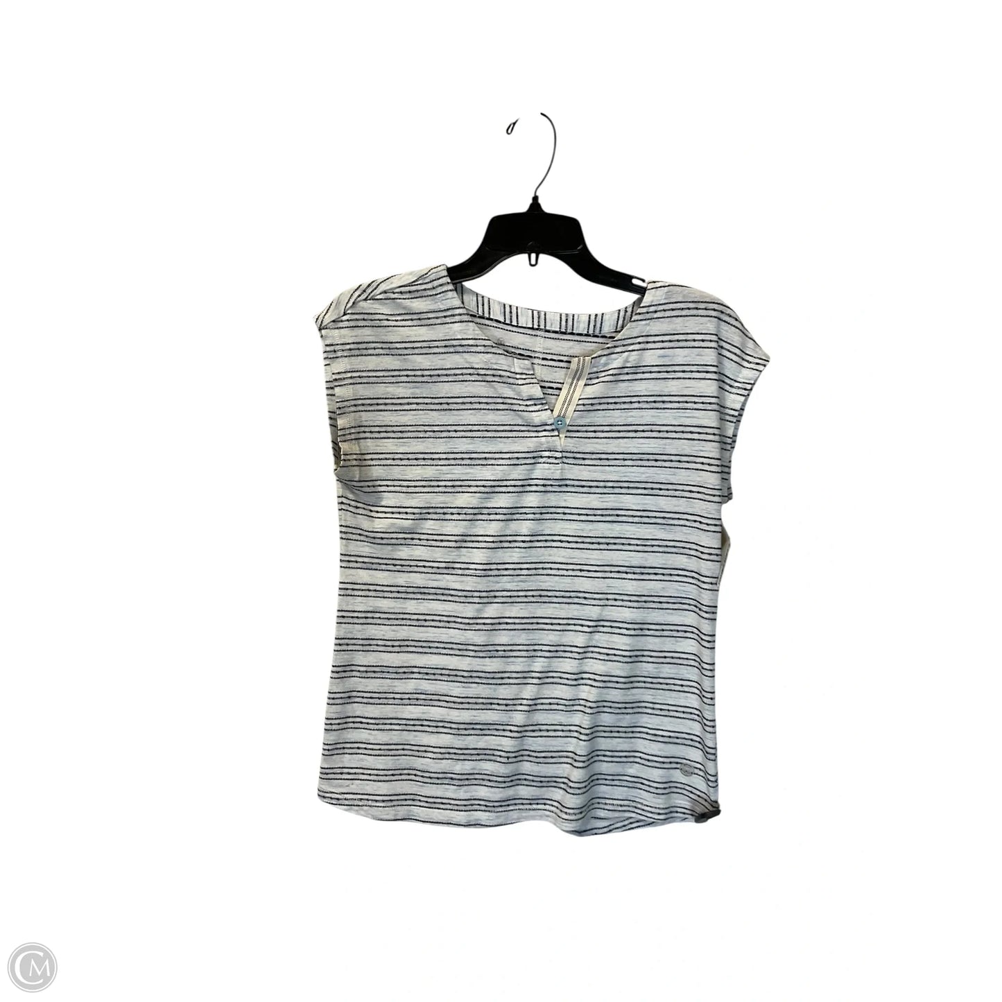 Top Short Sleeve Basic By Talbots In Striped Pattern, Size: S