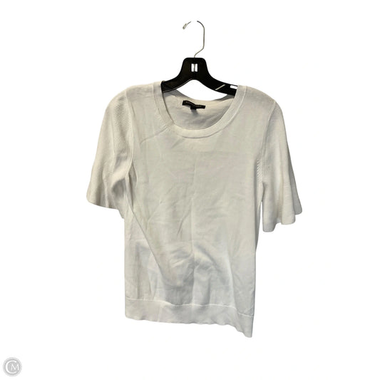 Top Short Sleeve By Banana Republic In White, Size: S