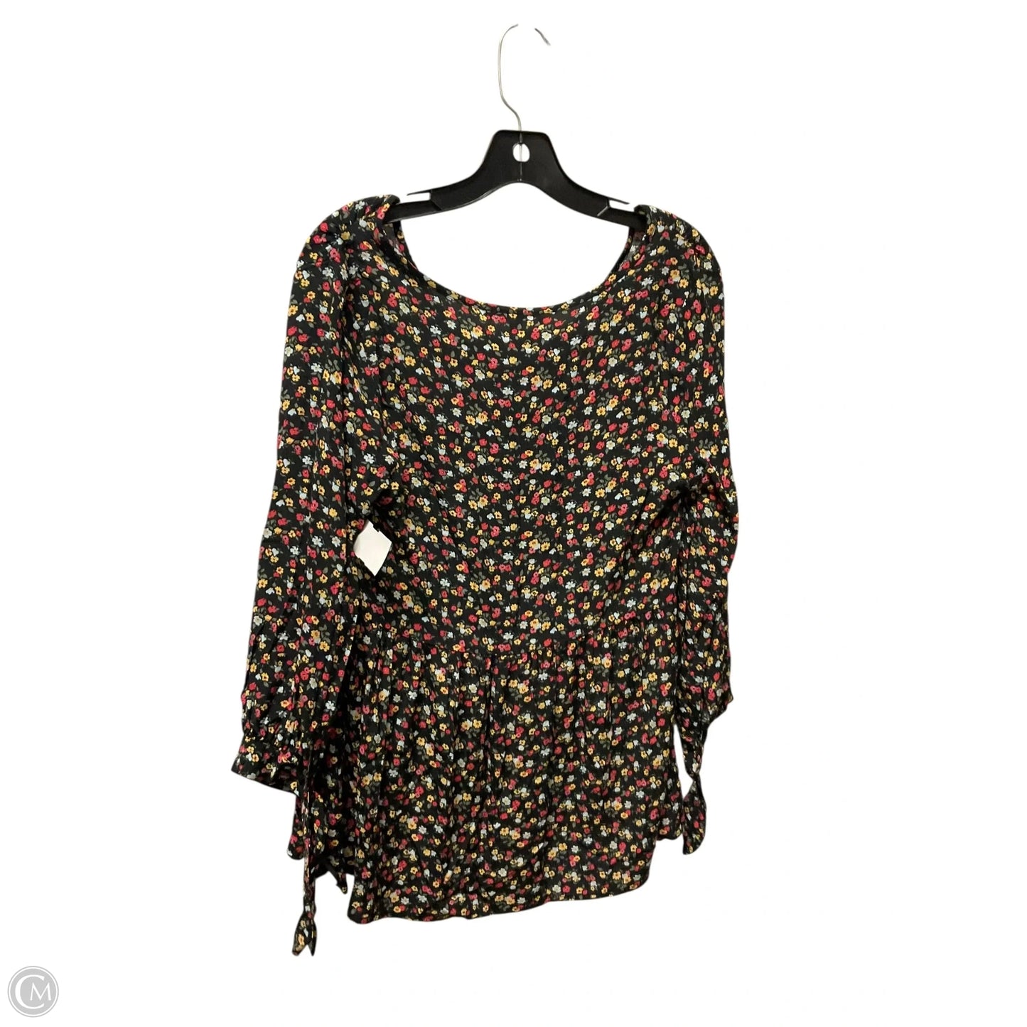 Top Long Sleeve By The Nines In Floral Print, Size: S