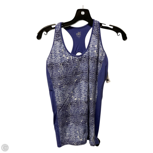 Athletic Tank Top By Alo In Blue, Size: M