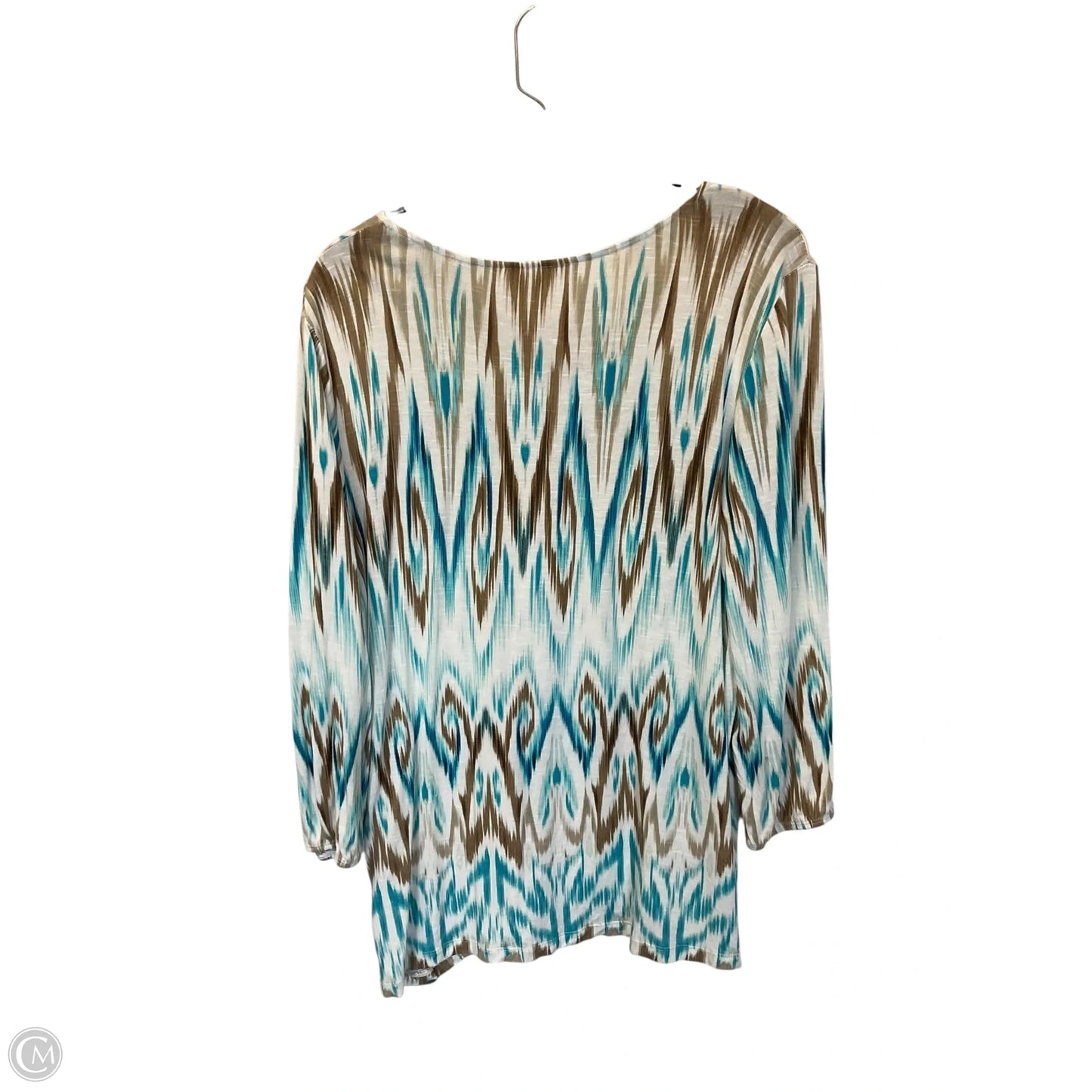 Top Long Sleeve By Chicos In Cream, Size: M