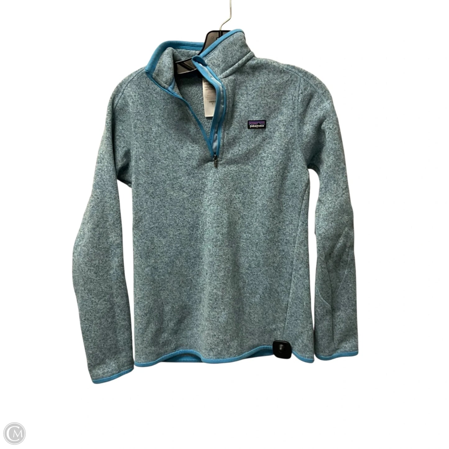 Sweatshirt Collar By Patagonia In Blue, Size: S