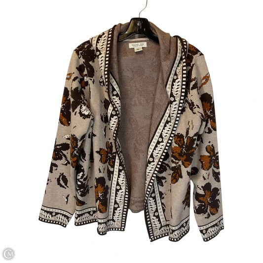 Sweater Cardigan By Rachel Zoe In Tan, Size: M