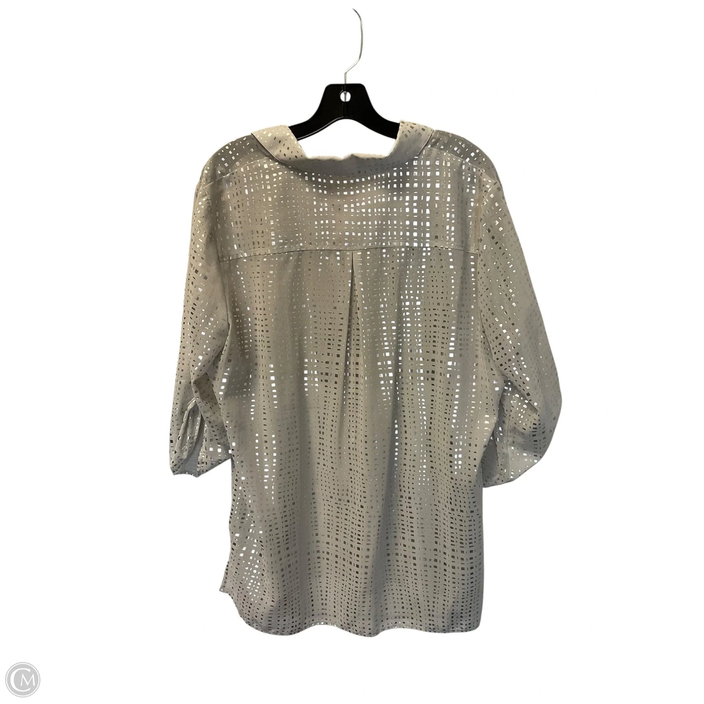 Top Long Sleeve By Chicos In Cream, Size: M