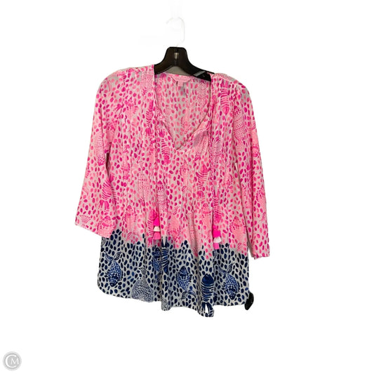 Top Long Sleeve Designer By Lilly Pulitzer In Pink, Size: Xxs