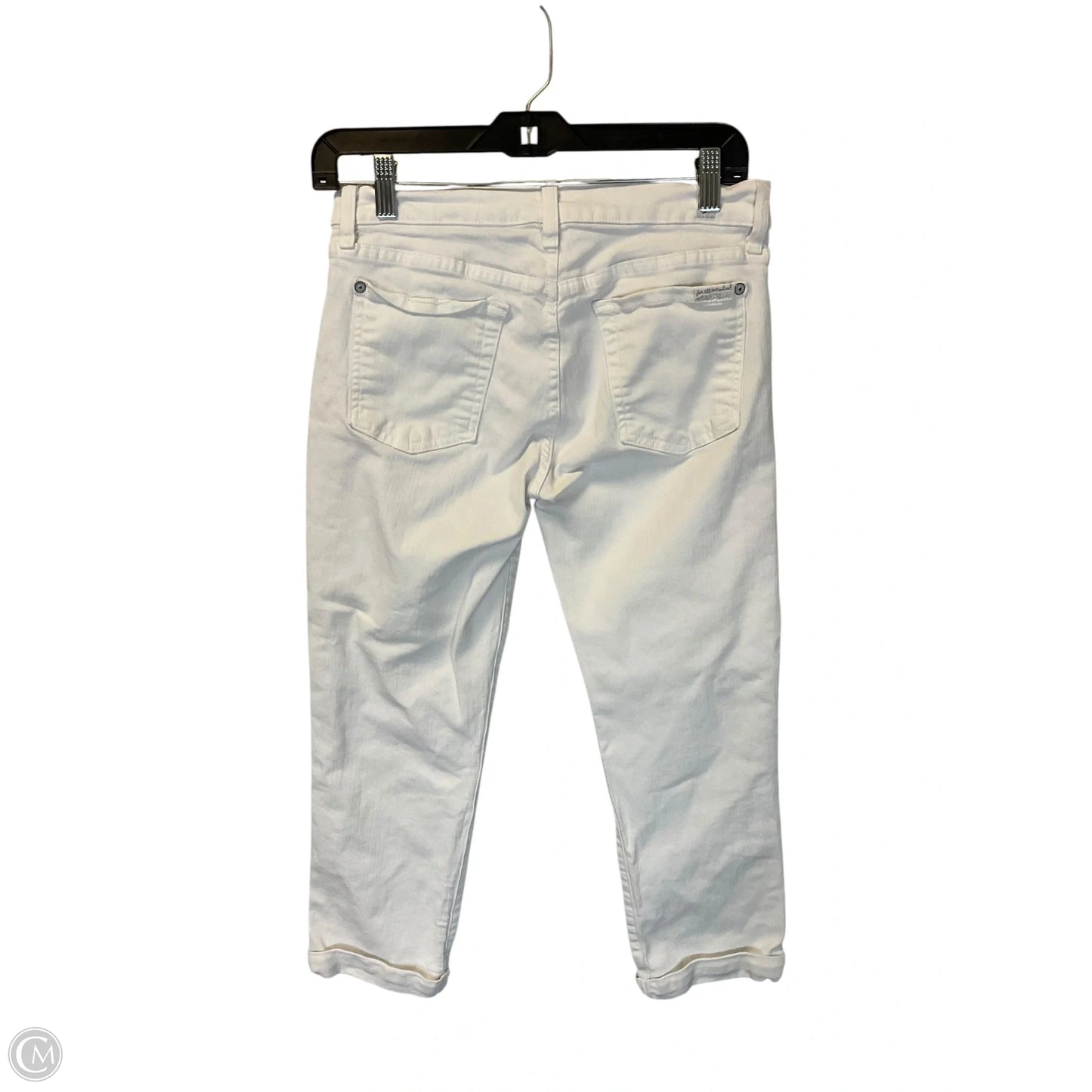 Jeans Skinny By 7 For All Mankind In White Denim, Size: 4