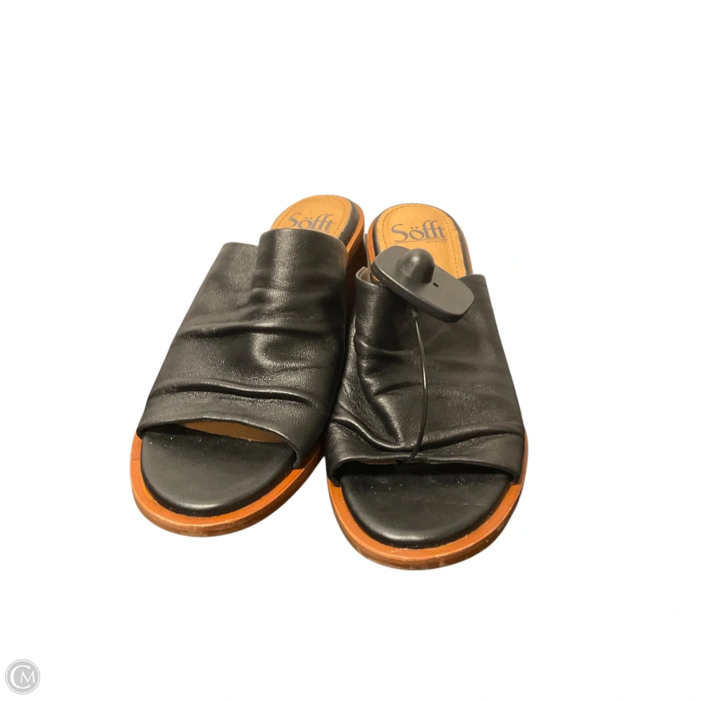 Sandals Heels Block By Sofft In Black, Size: 6