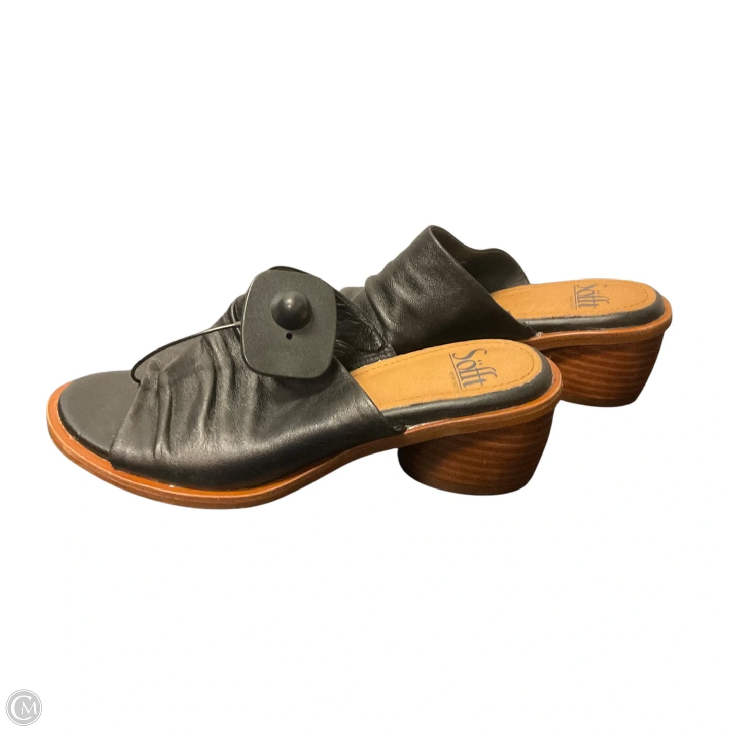 Sandals Heels Block By Sofft In Black, Size: 6