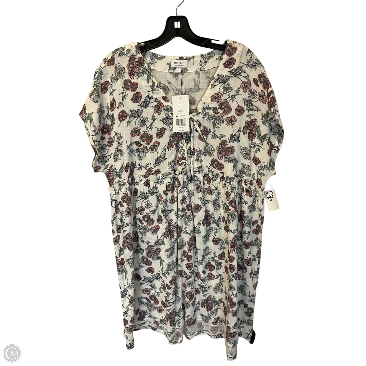 Dress Casual Short By True Craft In Floral Print, Size: Xl
