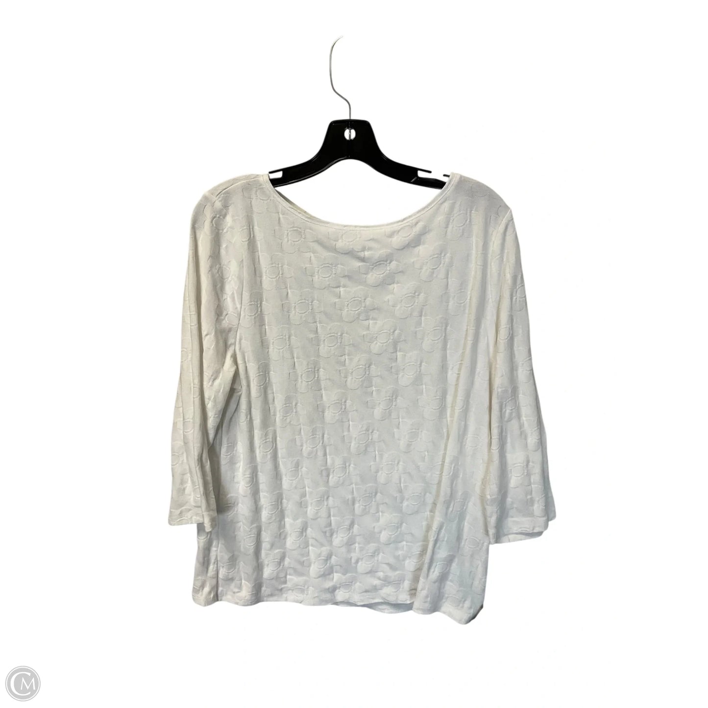 Top Long Sleeve Basic By Talbots In White, Size: Xlp