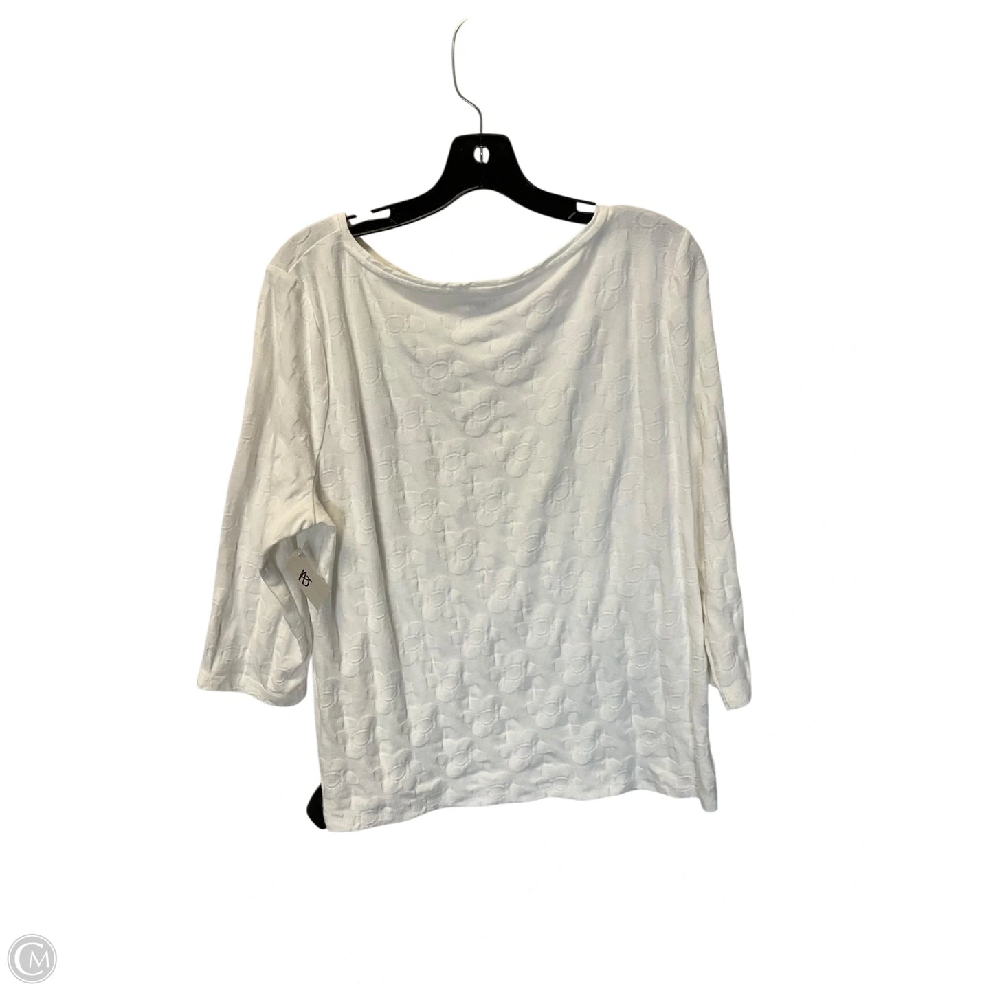 Top Long Sleeve Basic By Talbots In White, Size: Xlp