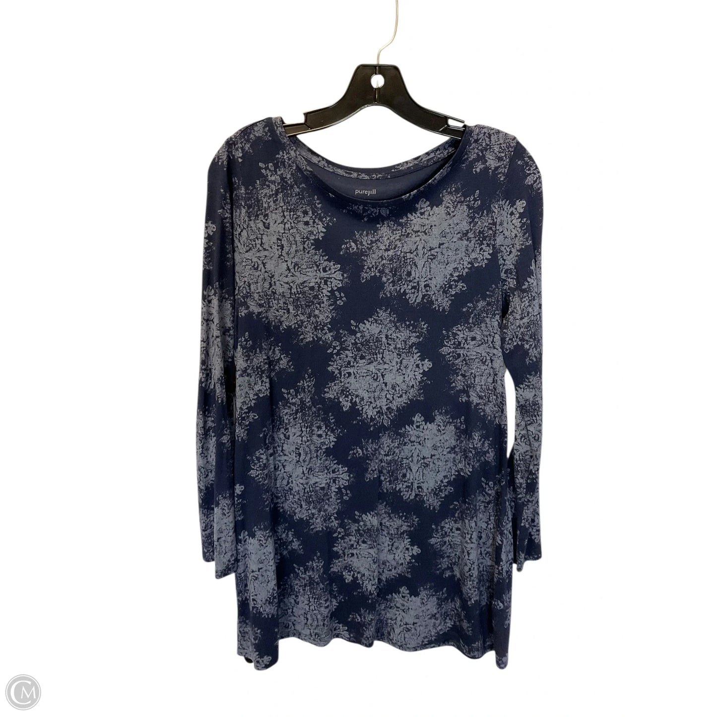 Top Long Sleeve Basic By Pure Jill In Blue, Size: S