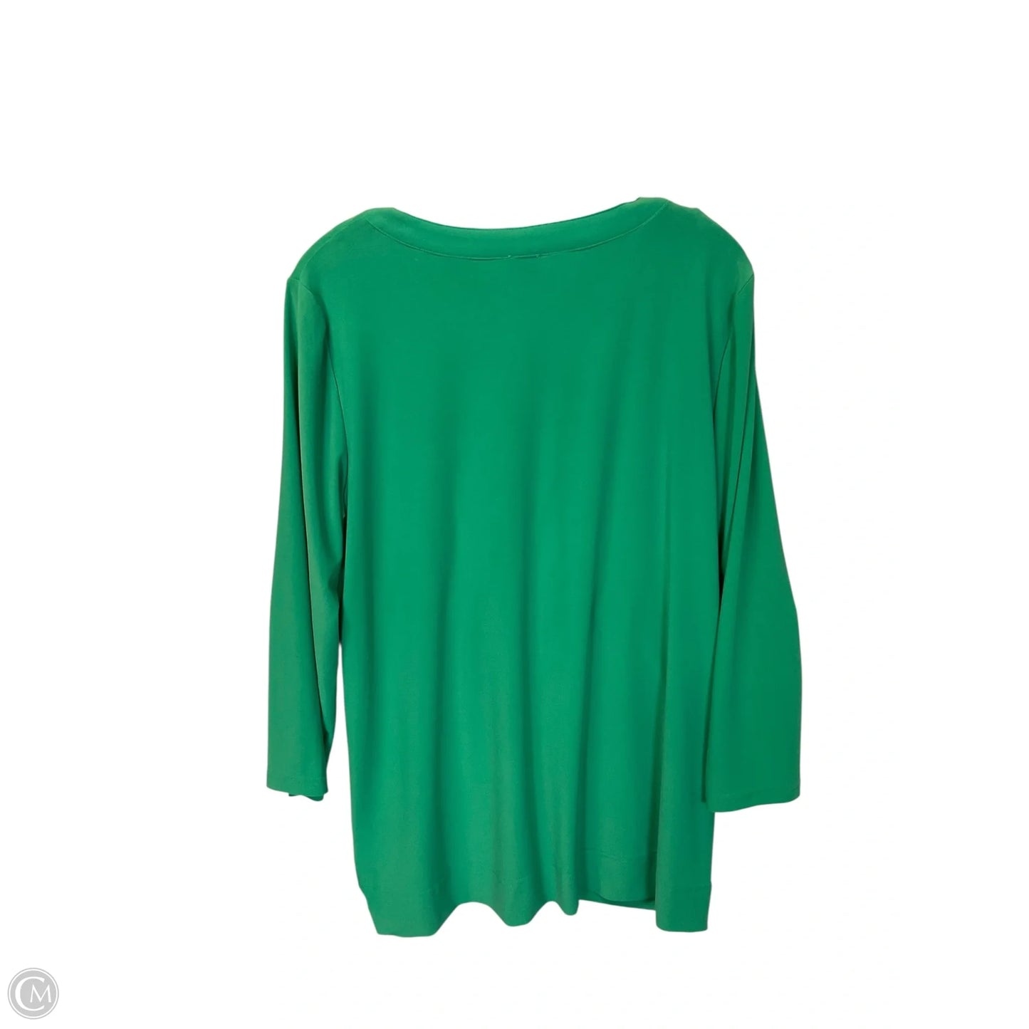Top Long Sleeve By Anne Klein In Green, Size: L