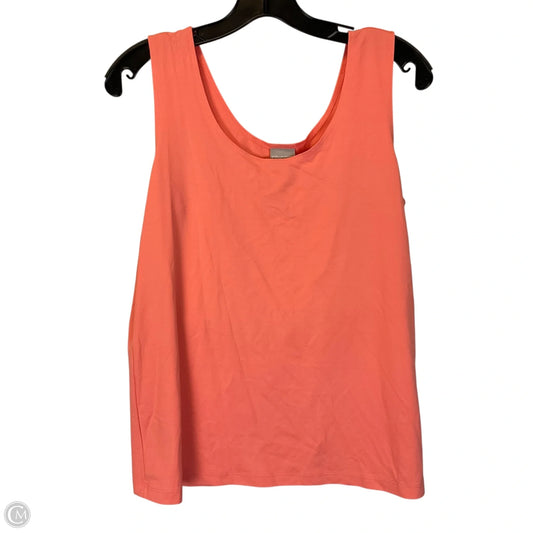 Top Sleeveless Basic By Chicos In Peach, Size: L