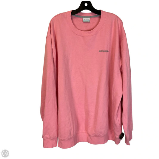 Sweatshirt Crewneck By Columbia In Pink, Size: 3x