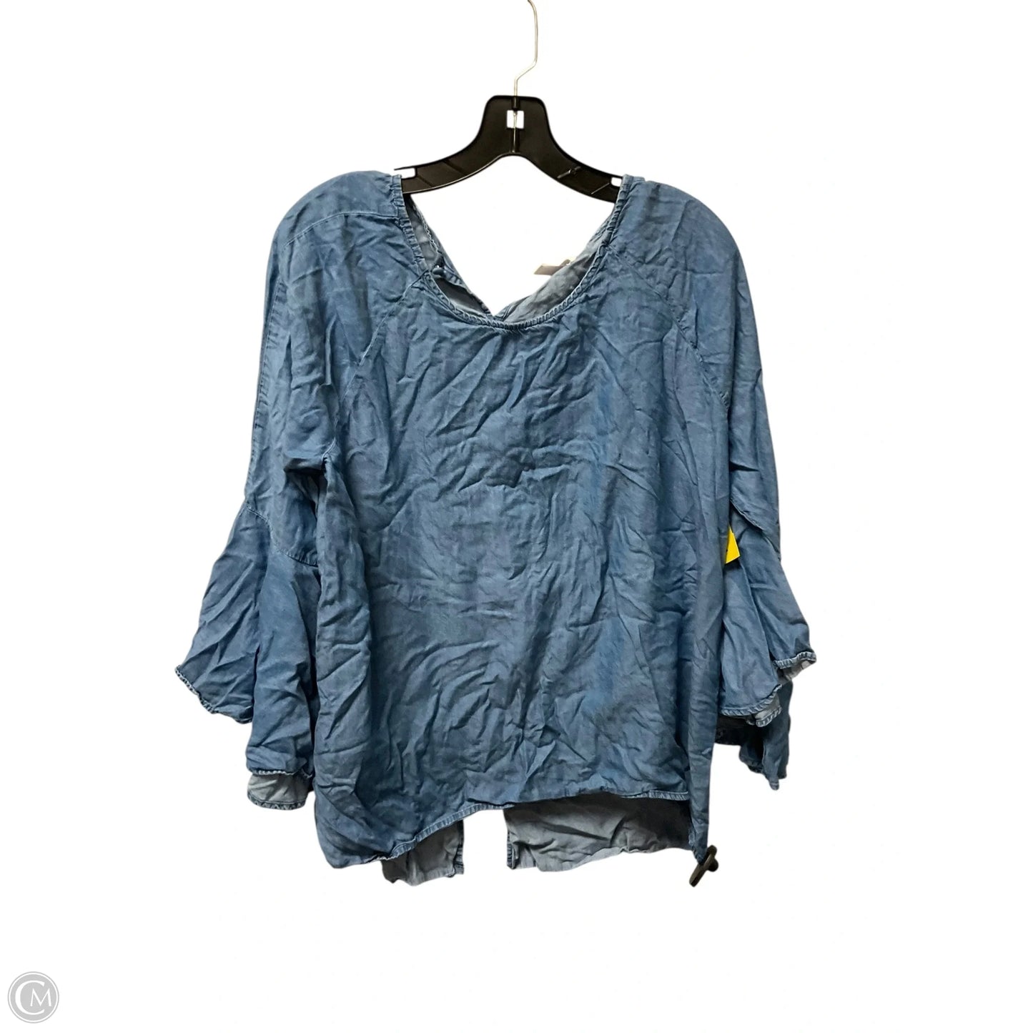 Top Long Sleeve Basic By Lc Lauren Conrad In Blue, Size: L