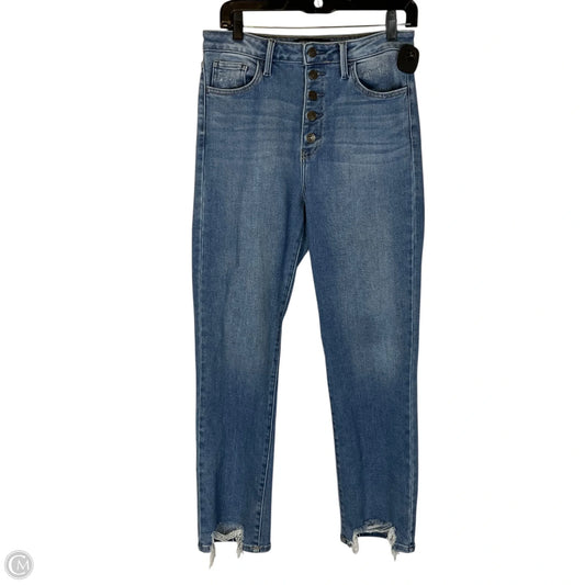 Jeans Straight By Just Black In Blue Denim, Size: 10
