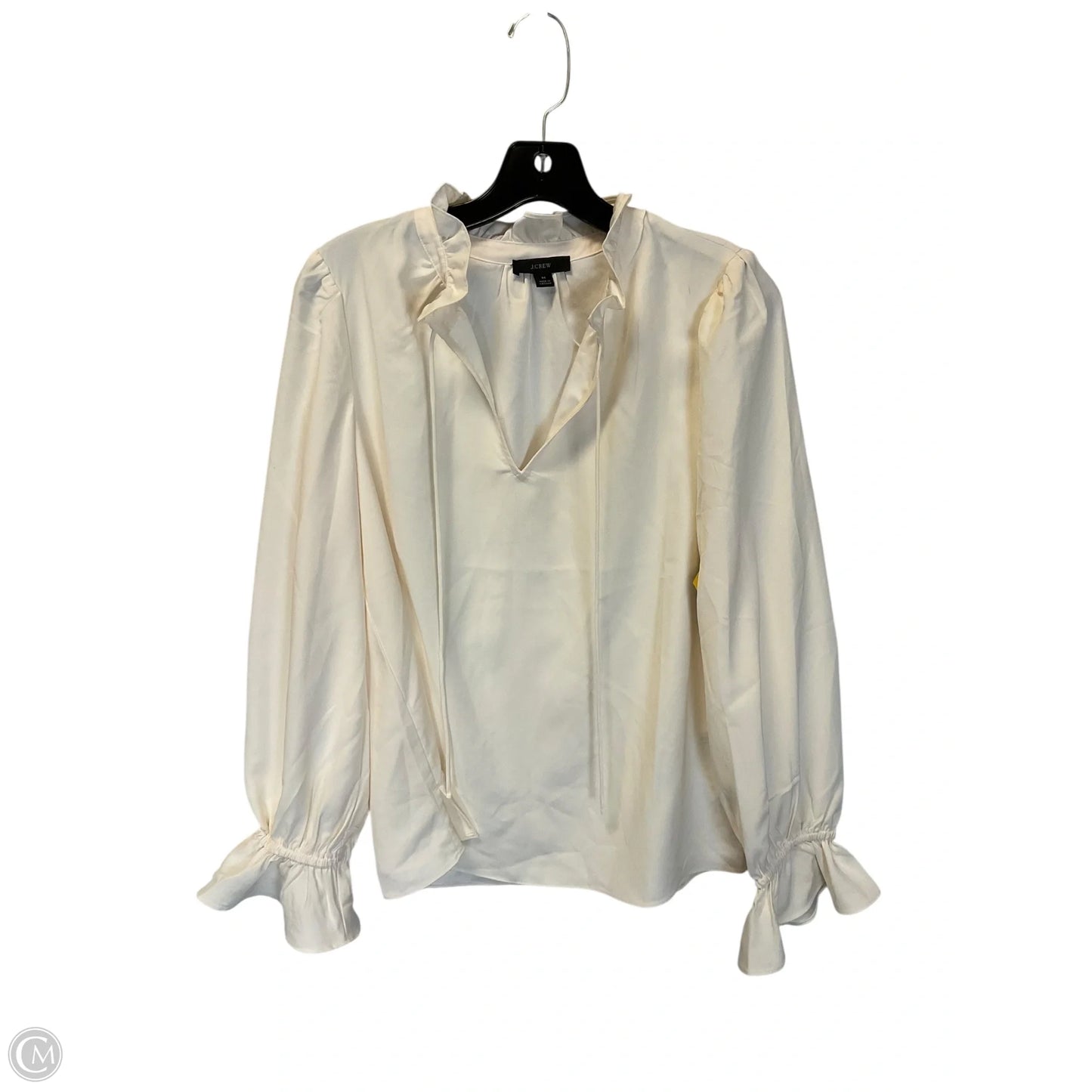 Top Long Sleeve By J. Crew In Cream, Size: M