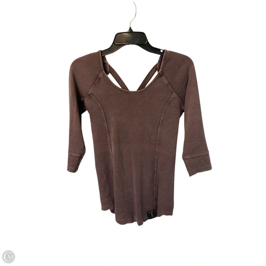 Top 3/4 Sleeve By Free People In Purple, Size: L
