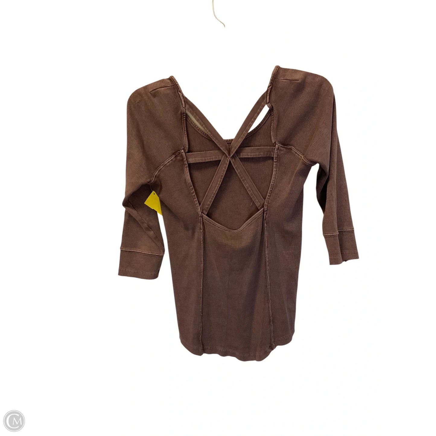 Top 3/4 Sleeve By Free People In Purple, Size: L