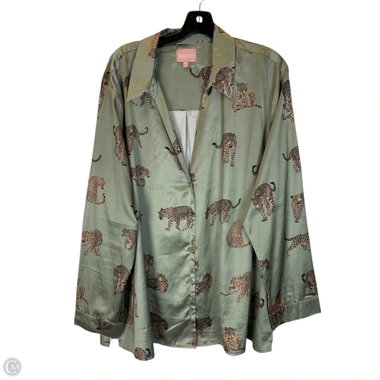 Top Long Sleeve By Show Me Your Mumu In Green, Size: Xxl