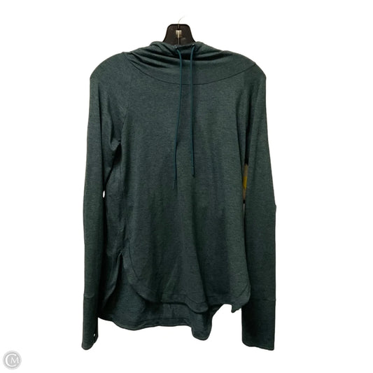 Athletic Top Long Sleeve Hoodie By Athleta In Green, Size: S