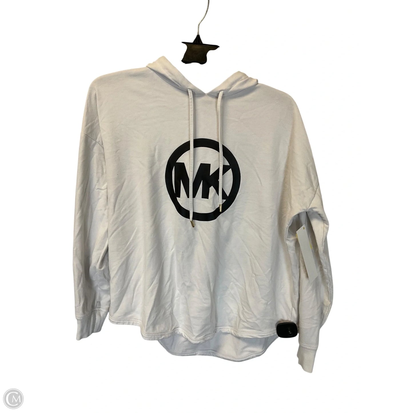 Sweatshirt Hoodie By Michael By Michael Kors In White, Size: M