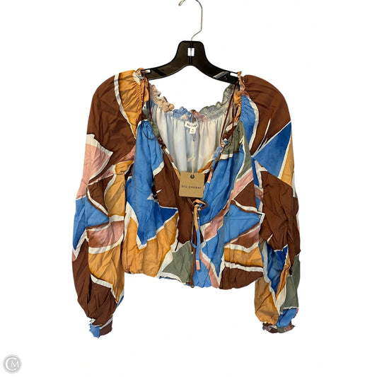 Top Long Sleeve By Blu Pepper In Multi-colored, Size: S