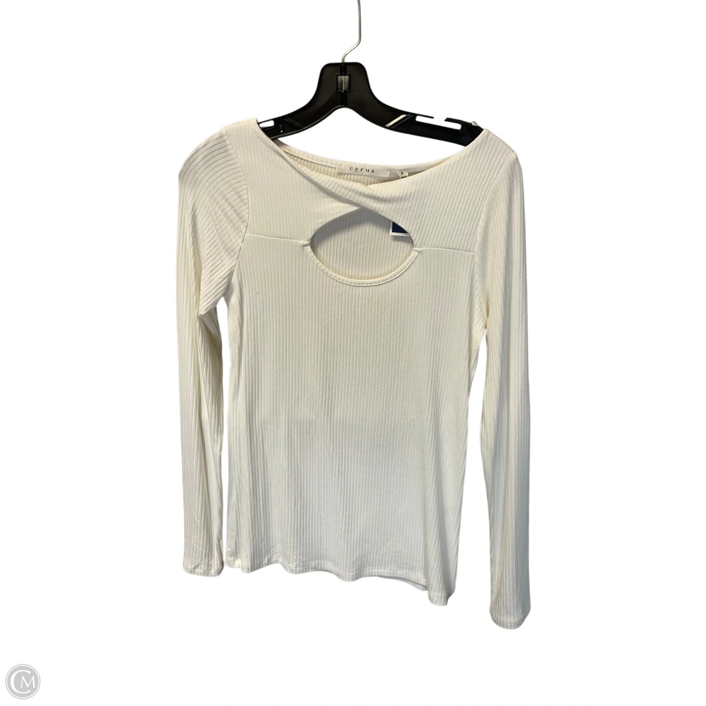 Top Long Sleeve Basic By Cyrus In White, Size: S