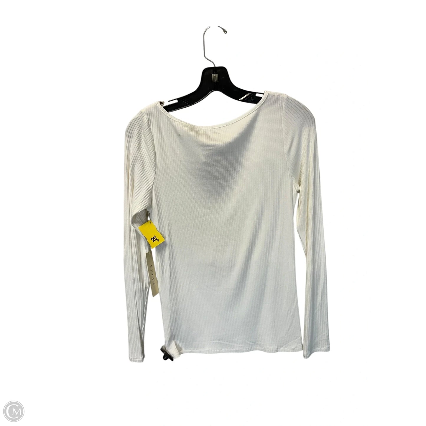 Top Long Sleeve Basic By Cyrus In White, Size: S