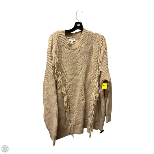 Sweater By Wonderly In Tan, Size: Xl