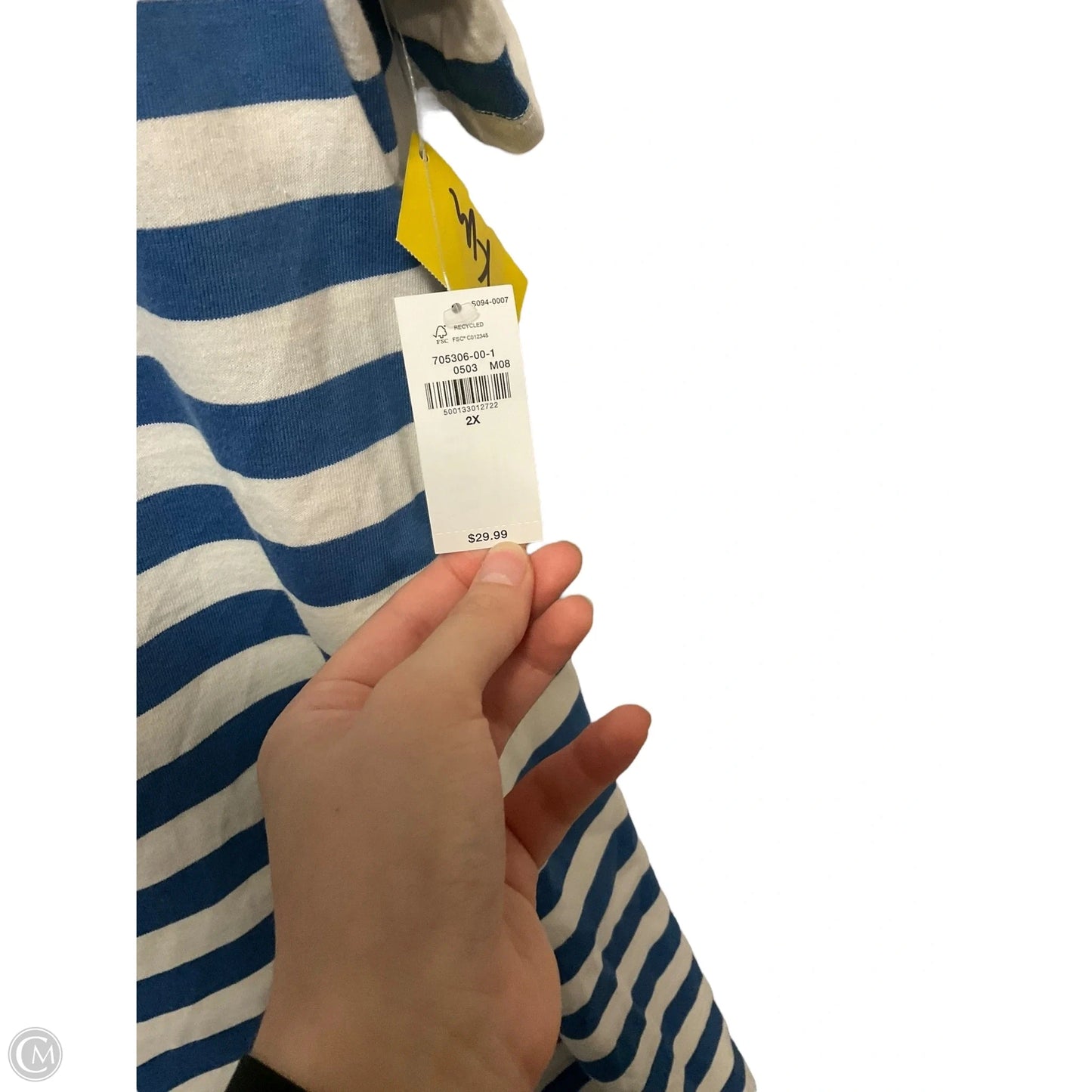 Dress Casual Maxi By Old Navy In Striped Pattern, Size: 2x