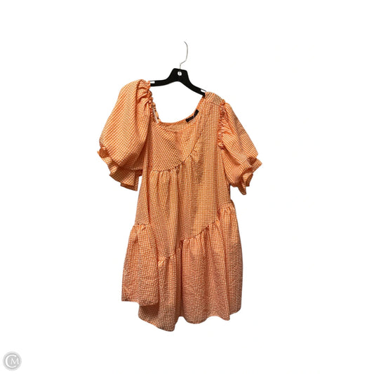 Dress Casual Short By Simplee In Orange, Size: Xl