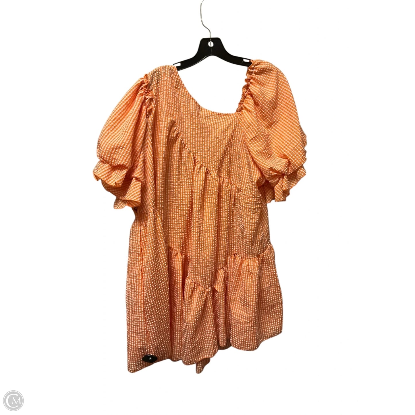 Dress Casual Short By Simplee In Orange, Size: Xl