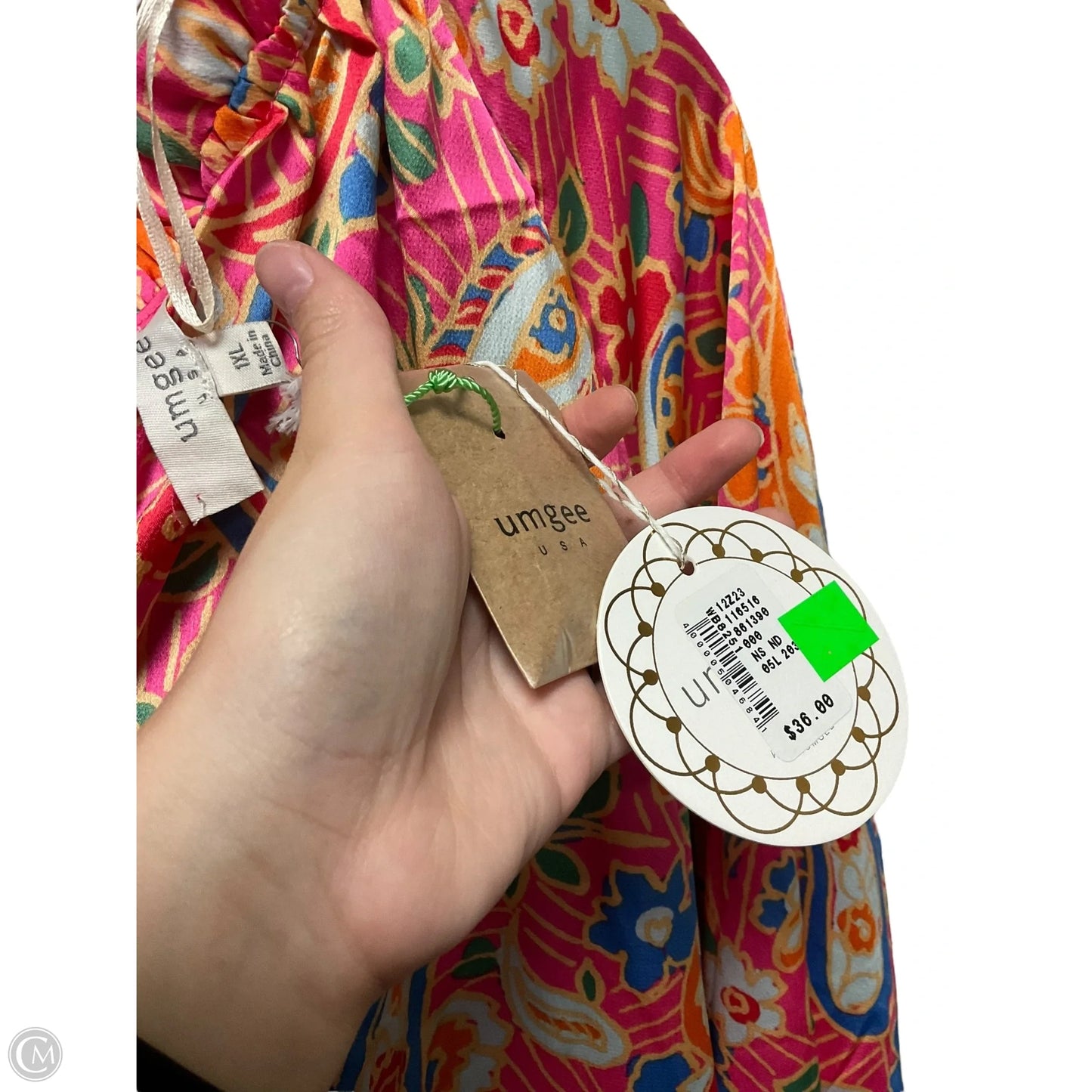 Top Long Sleeve By Umgee In Multi-colored, Size: 1x