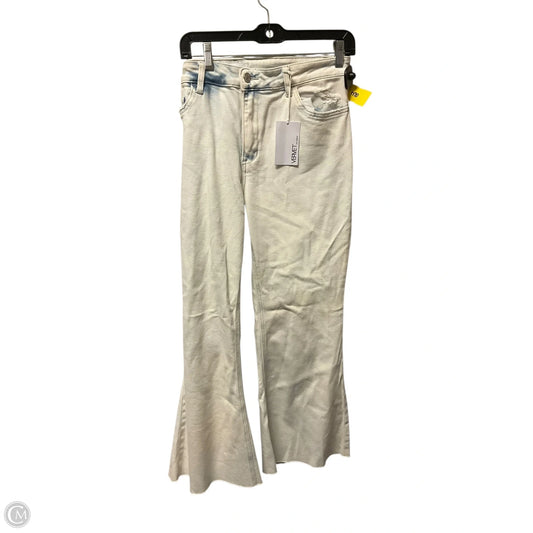 Jeans Flared By Vervet In White Denim, Size: 12