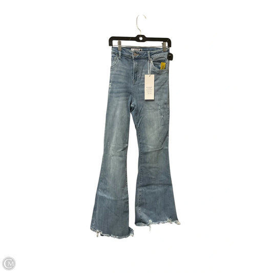 Jeans Flared By Risen In Blue Denim, Size: 8