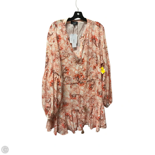 Dress Casual Short By Aakaa In Peach, Size: 2x