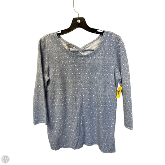 Top Long Sleeve Basic By Talbots In Polkadot Pattern, Size: S