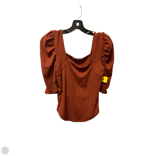 Top Short Sleeve By We The Free In Orange, Size: M