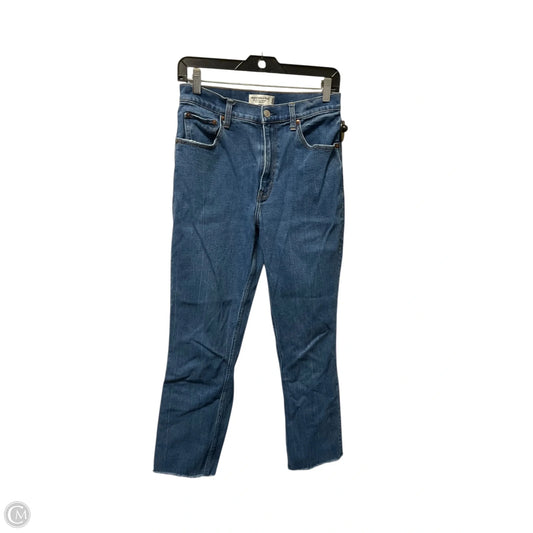 Jeans Straight By Abercrombie And Fitch In Blue Denim, Size: 6