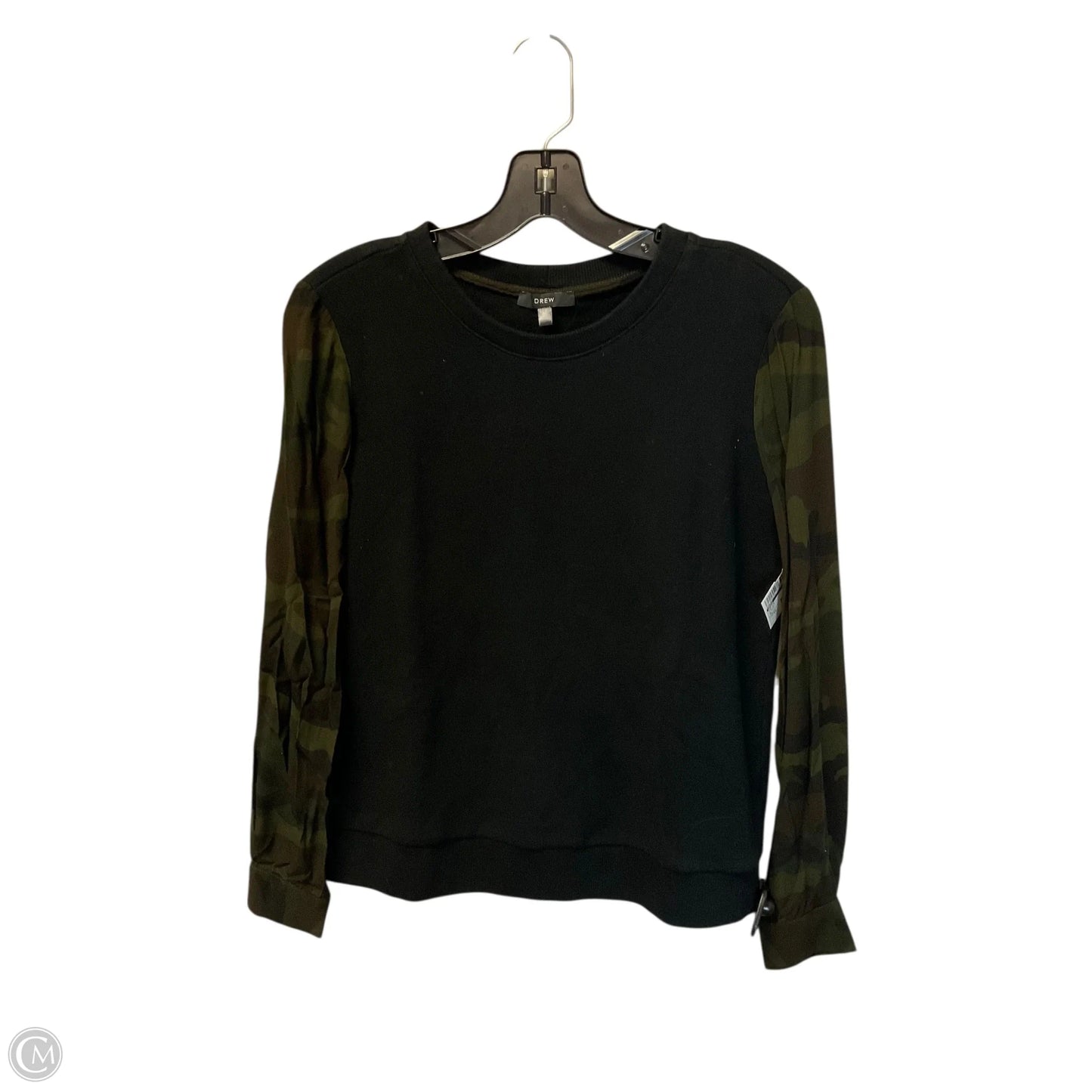 Top Long Sleeve By Drew In Black, Size: Xs