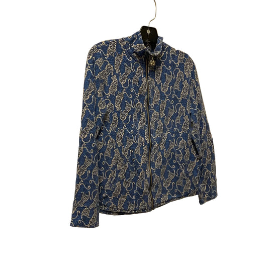 Top Long Sleeve Designer By Lilly Pulitzer In Blue, Size: M