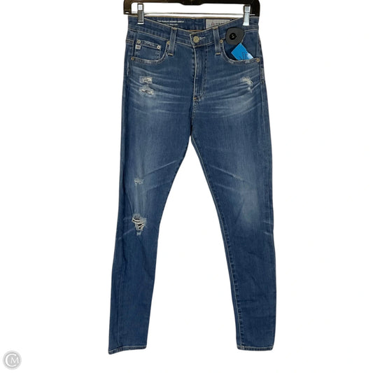 Jeans Skinny By Ag Jeans In Blue Denim, Size: 2