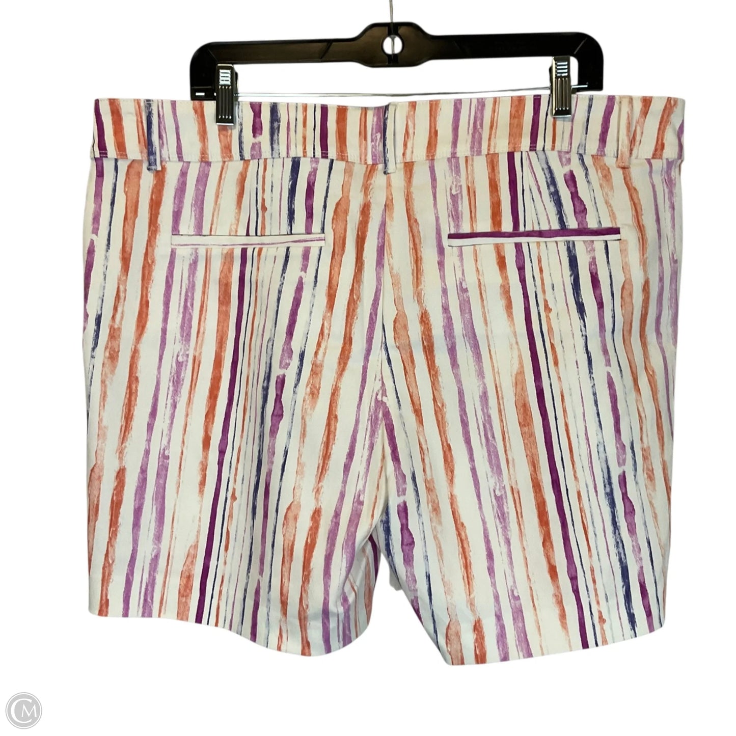 Shorts By Isaac Mizrahi In Striped Pattern, Size: 16