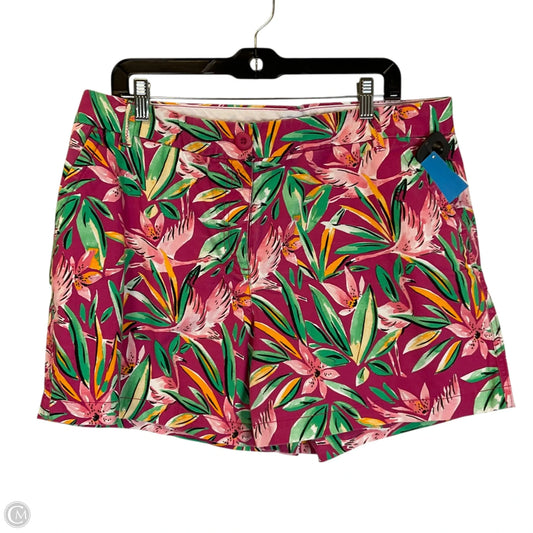Shorts By Crown And Ivy In Floral Print, Size: 16