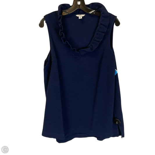 Top Sleeveless By Crown And Ivy In Navy, Size: Xl
