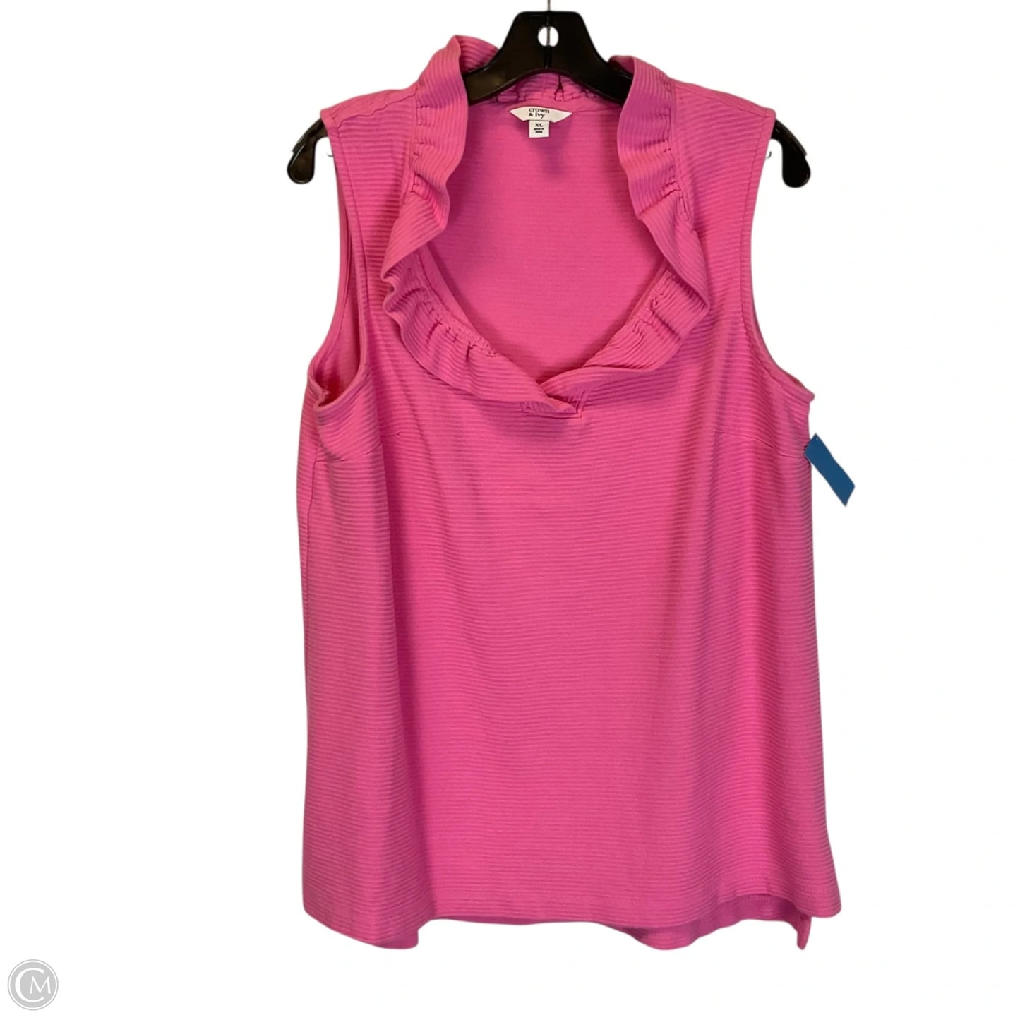 Top Sleeveless By Crown And Ivy In Pink, Size: Xl